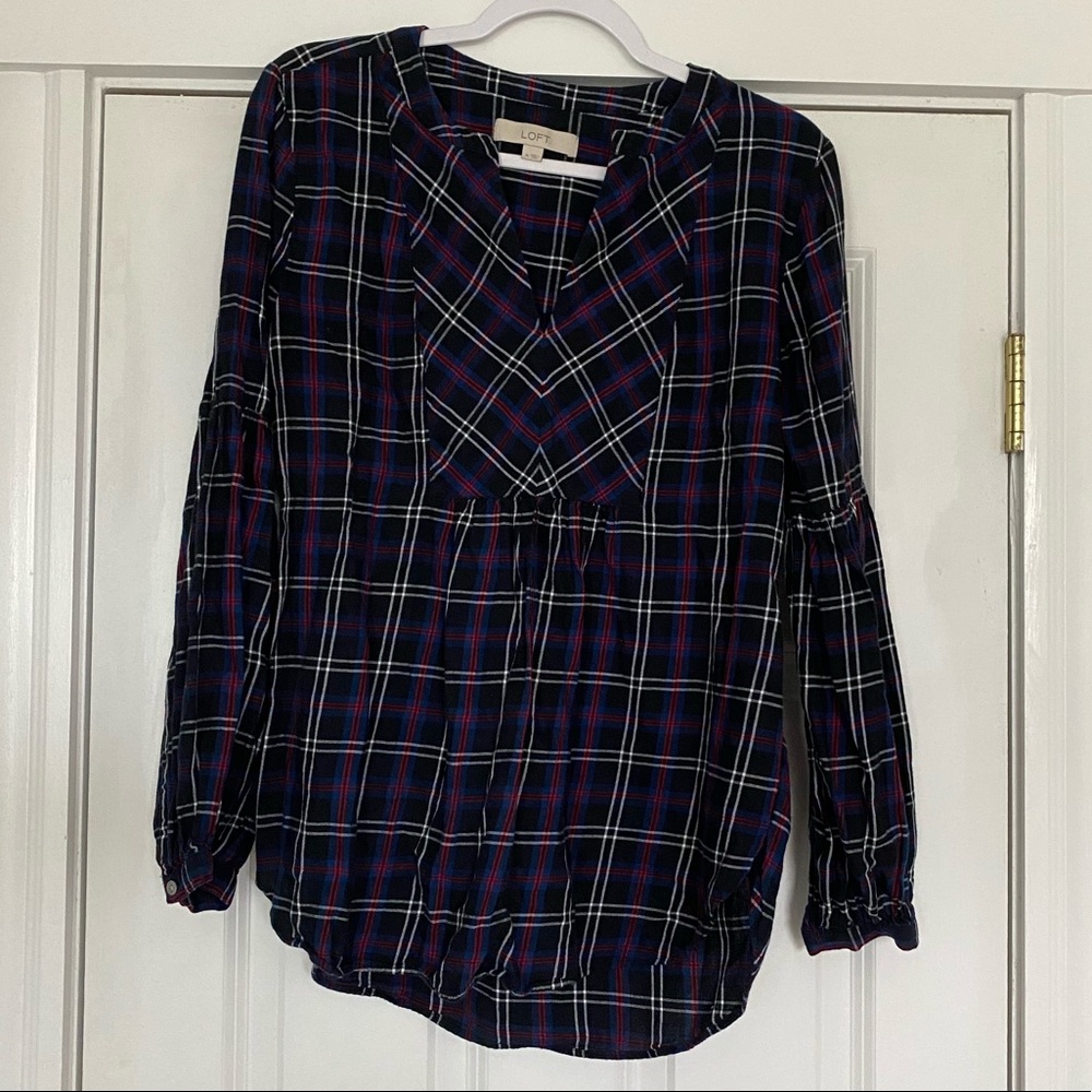 Loft Tartan top
